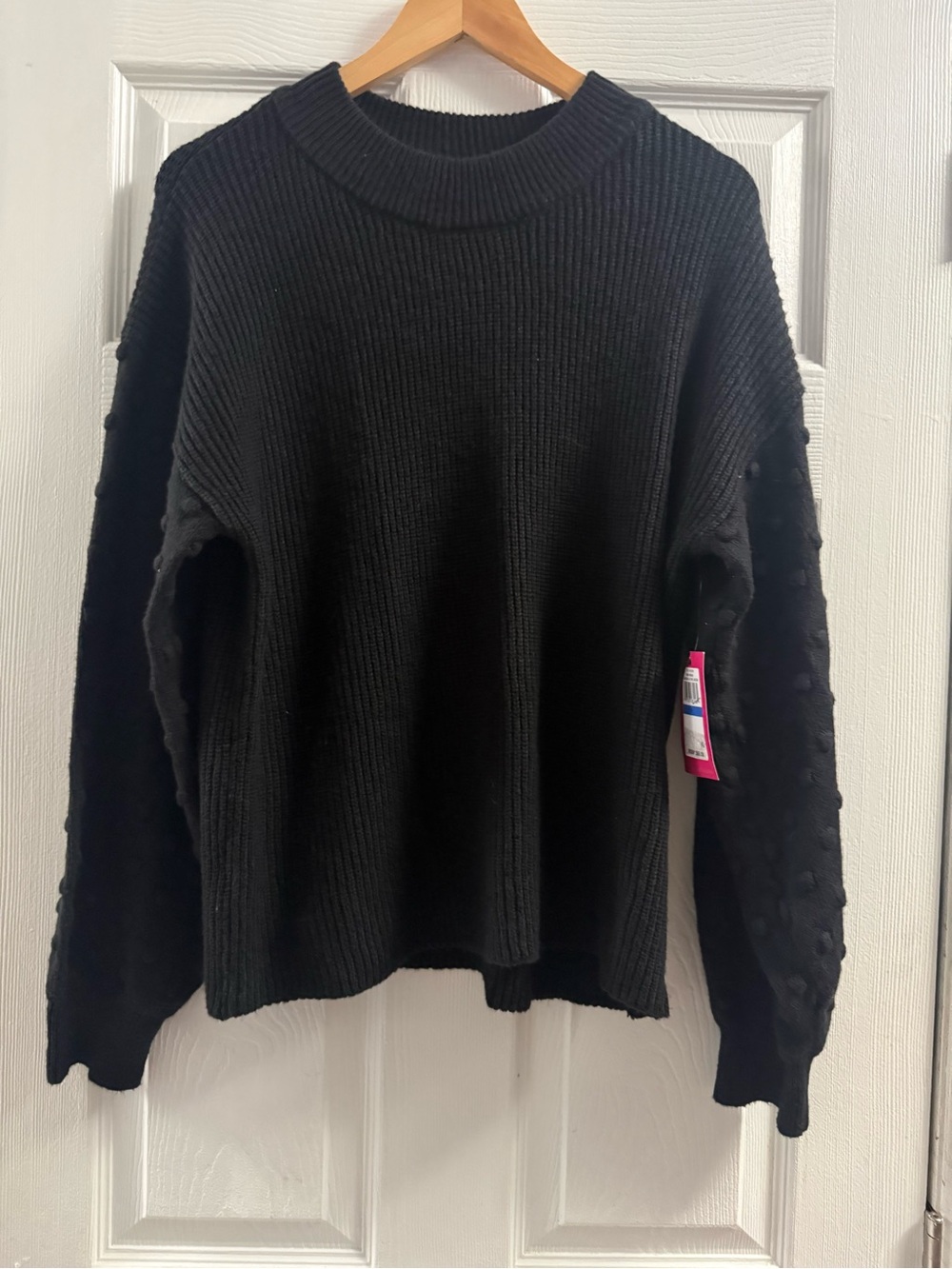 🆕 Vince Camuto Women's Bobble Stitch Sleeve Pullover Sweater Size XL